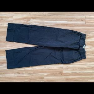 Black Everlane wide leg high-rise trousers size 4